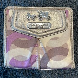Coach Carriage Small Folding Snap Wallet